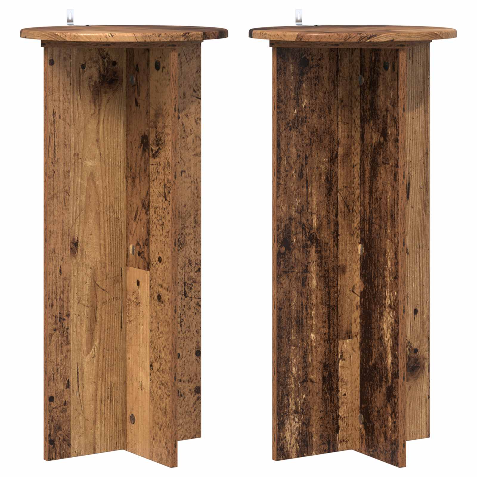 Stalak za biljke 2 pcs Staro drvo 40 x 40 x 80 cm