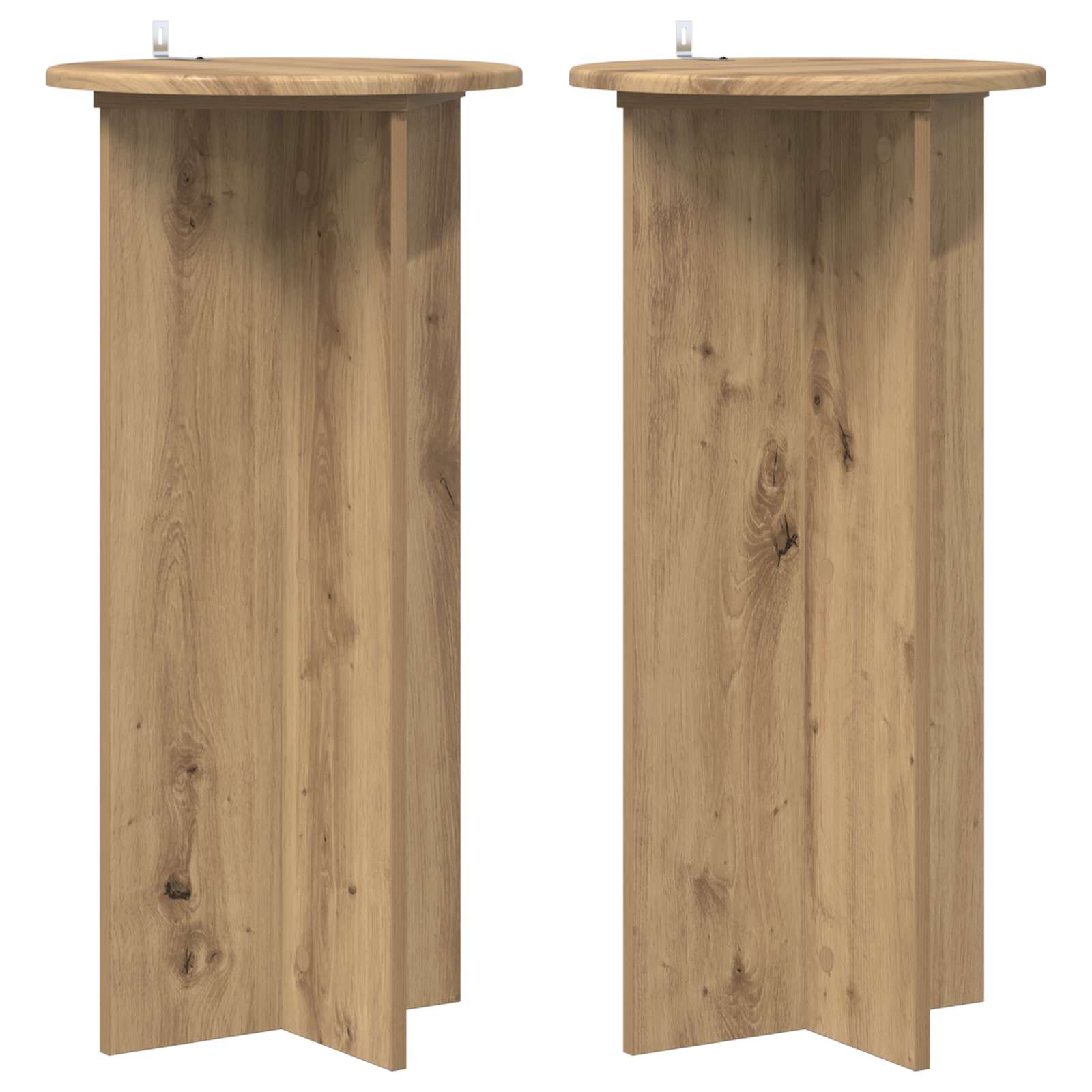 Stalak za biljke 2 pcs Hrast artisan 40 x 40 x 80 cm