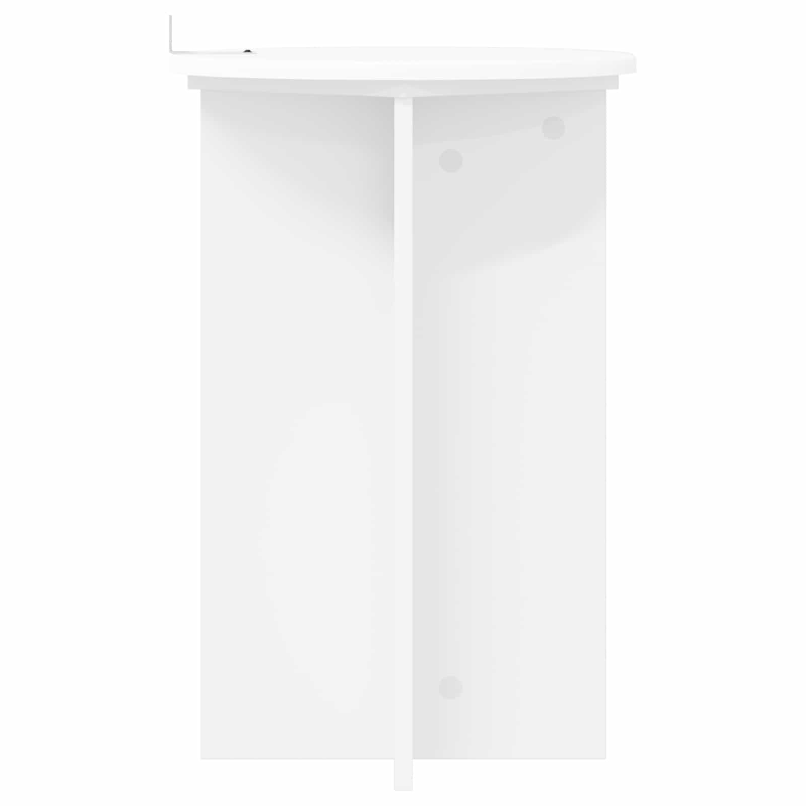 Stalak za biljke 2 pcs Bijela Ø40 x 60 cm Konstruirano drvo