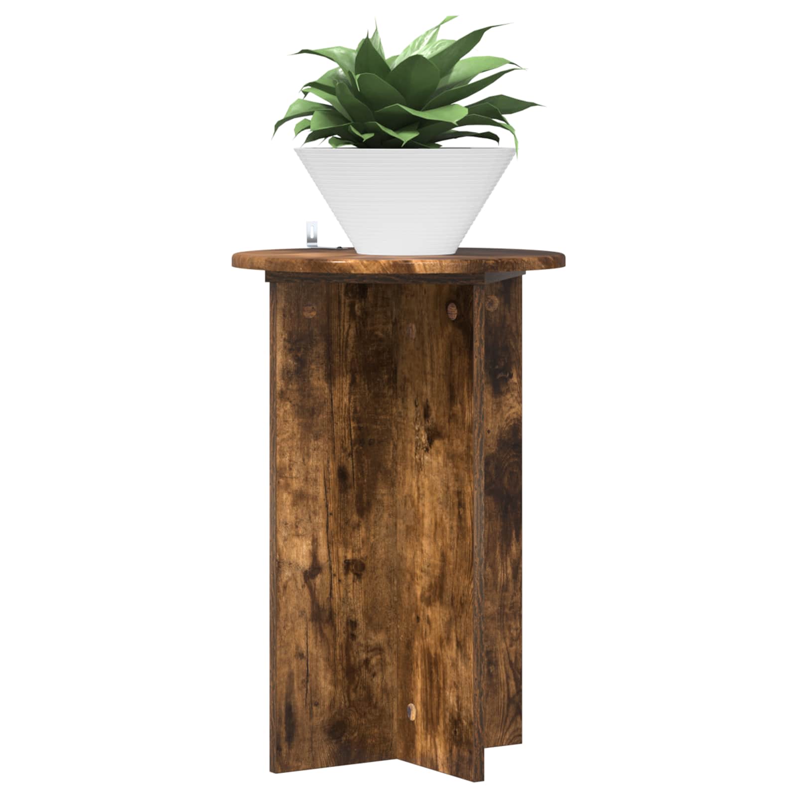 Stalak za biljke 2 pcs Dimljeni hrast Ø40 x 60 cm