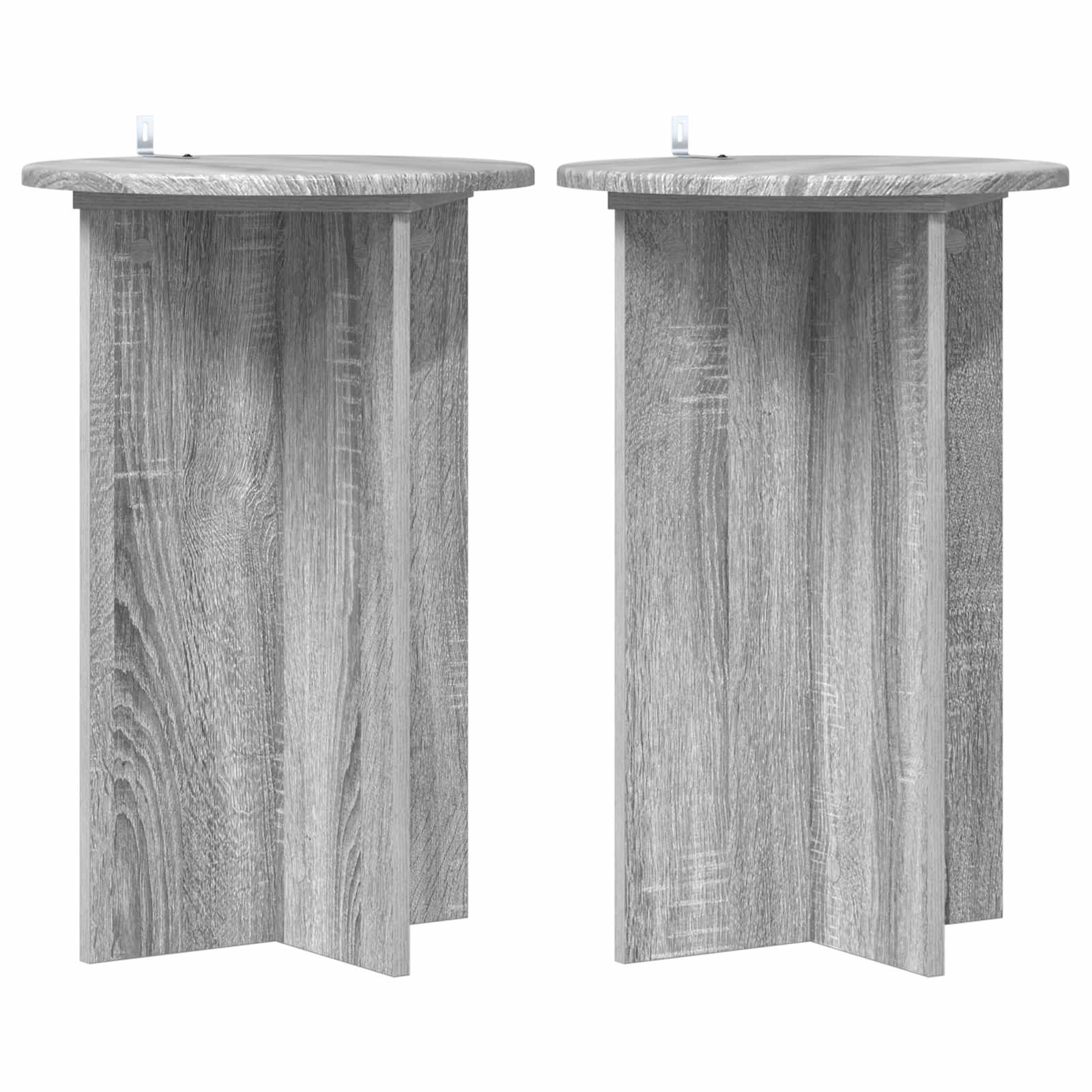 Stalak za biljke 2 pcs Siva sonoma Ø40 x 60 cm