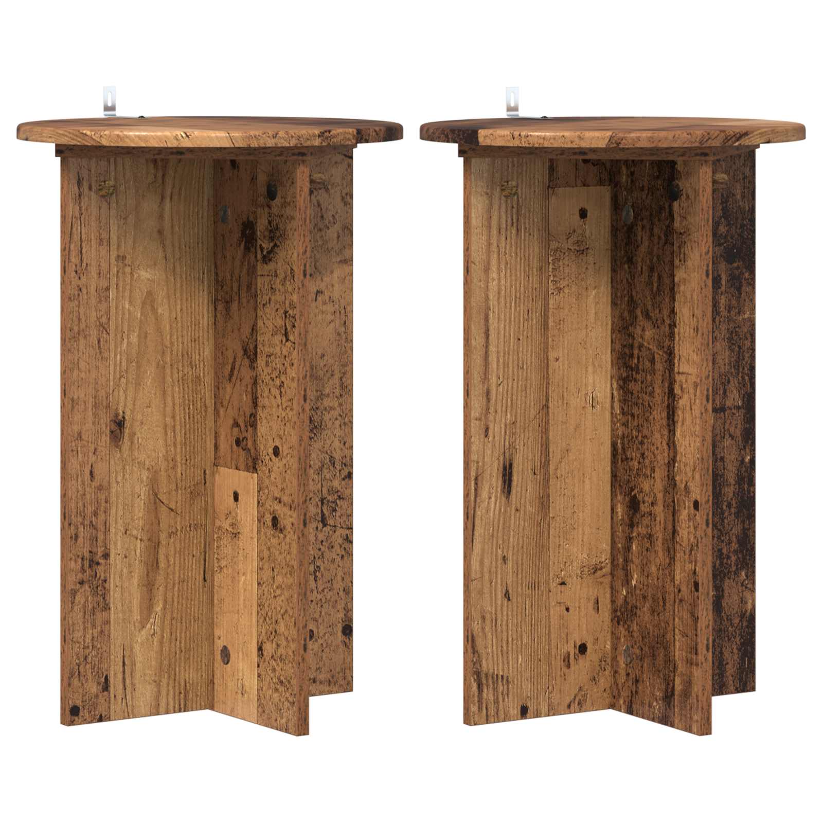 Stalak za biljke 2 pcs Staro drvo Ø40 x 60 cm Konstruirano drvo