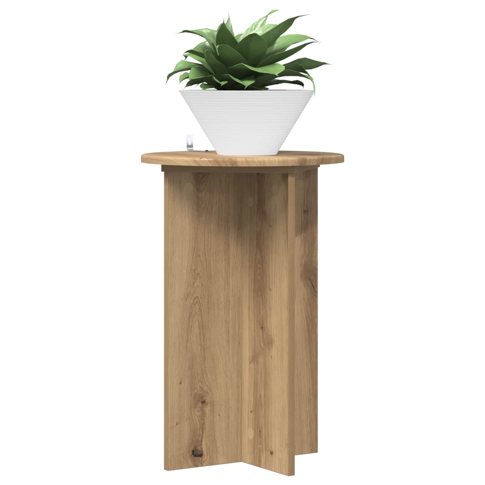 Stalak za biljke 2 pcs Hrast artisan Ø40 x 60 cm