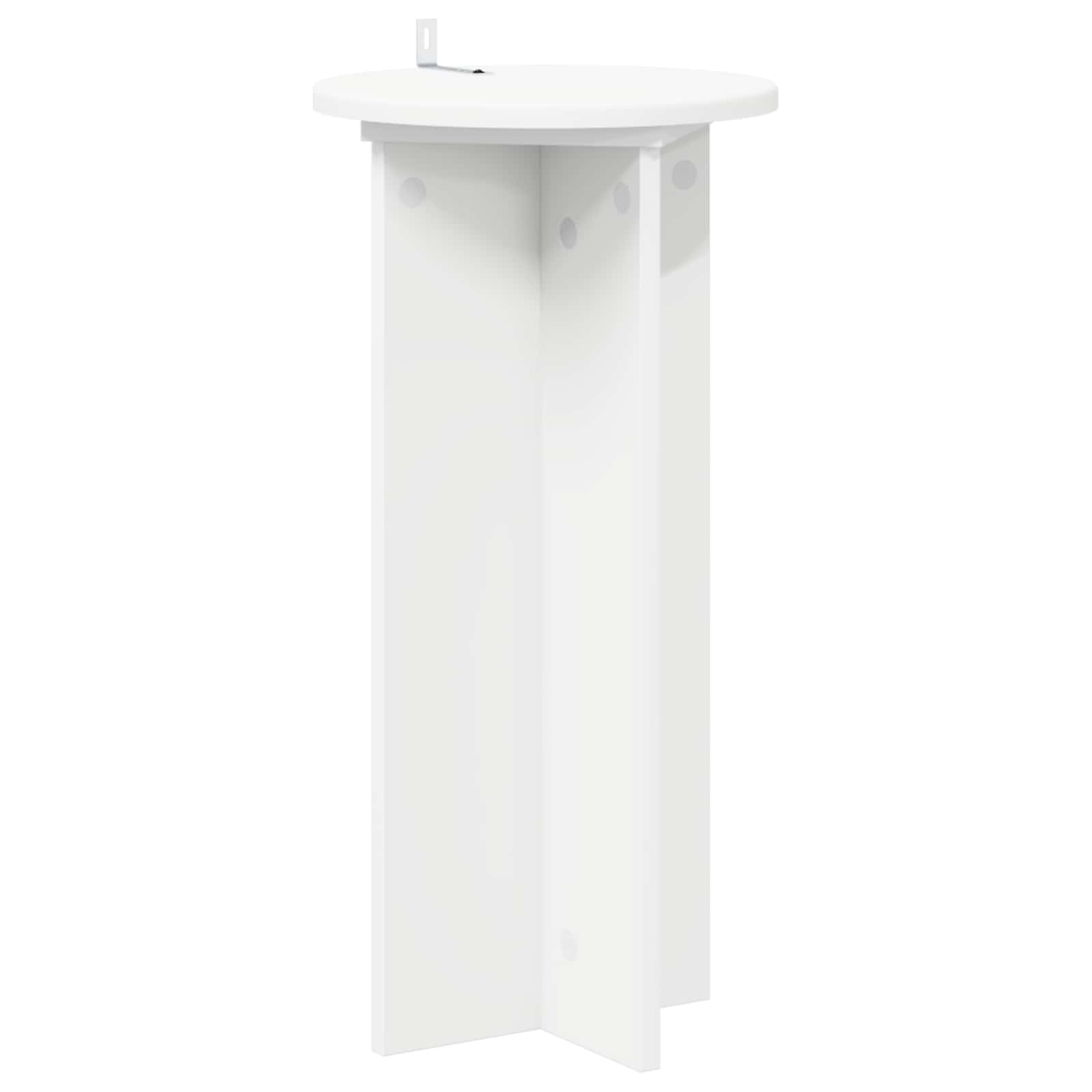 Stalak za biljke 2 pcs Bijela Ø29,5 x 60 cm Konstruirano drvo