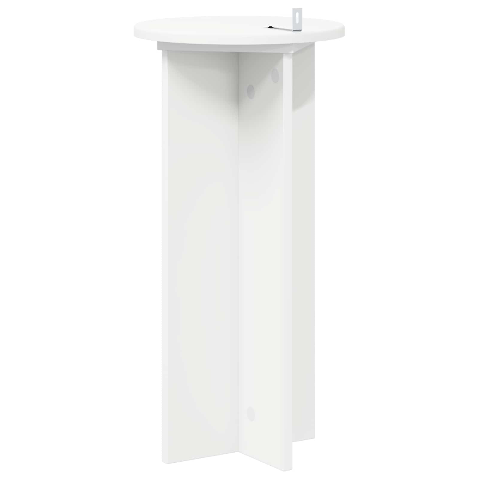 Stalak za biljke 2 pcs Bijela Ø29,5 x 60 cm Konstruirano drvo