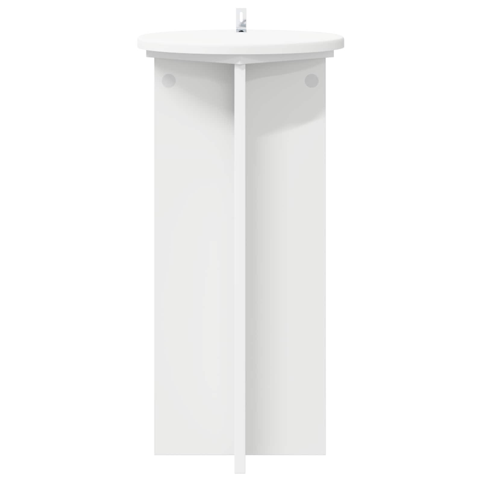 Stalak za biljke 2 pcs Bijela Ø29,5 x 60 cm Konstruirano drvo