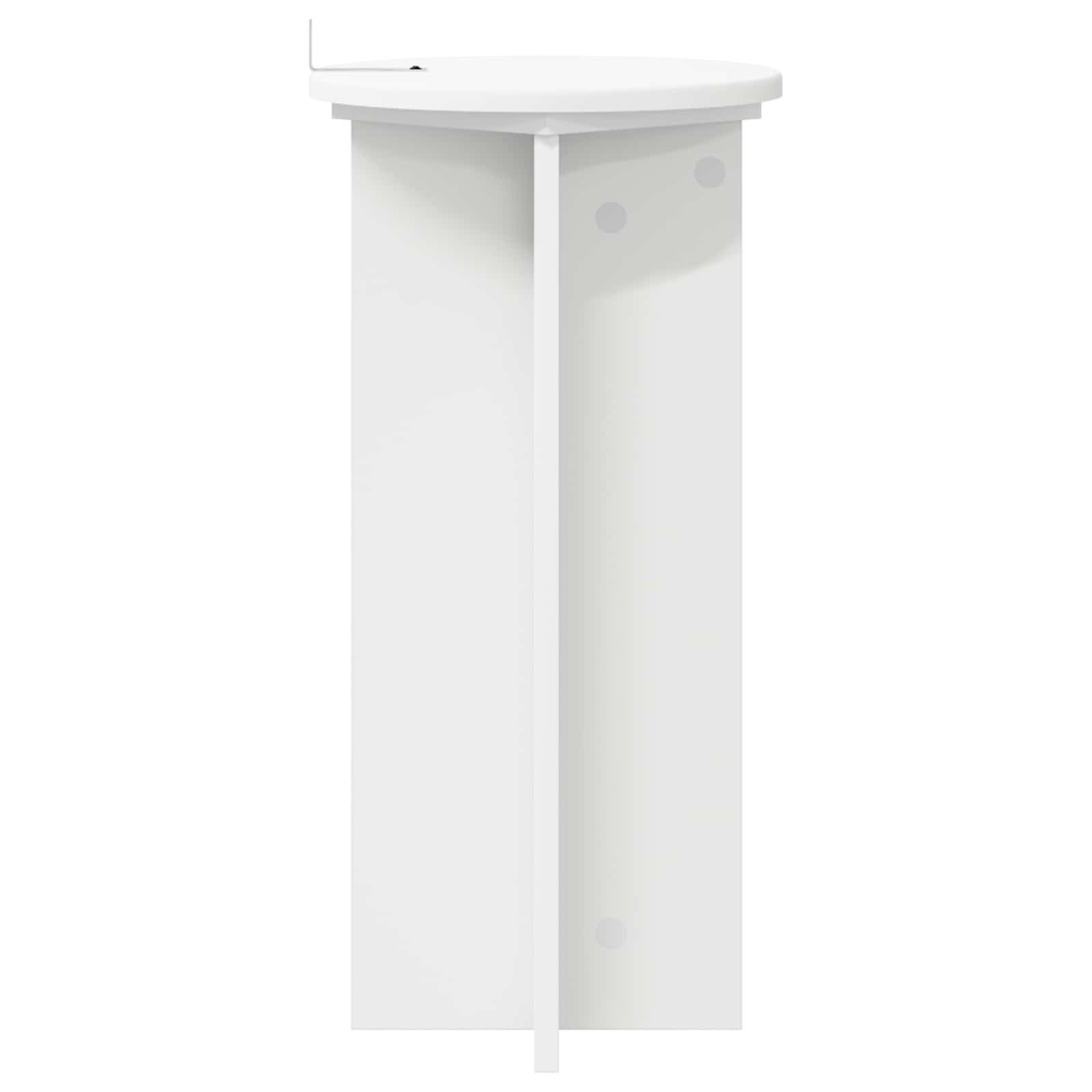 Stalak za biljke 2 pcs Bijela Ø29,5 x 60 cm Konstruirano drvo