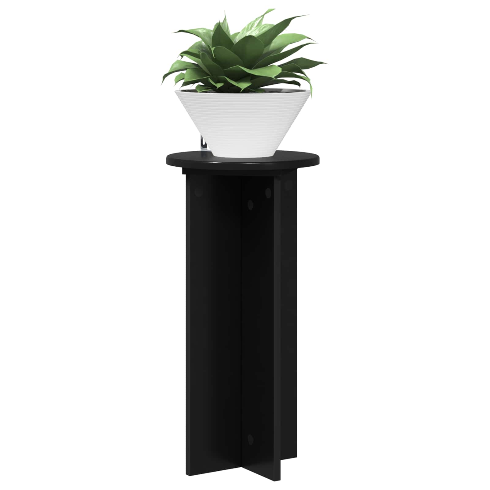 Stalak za biljke 2 pcs Crna 29,5 x 29,5 x 60 cm