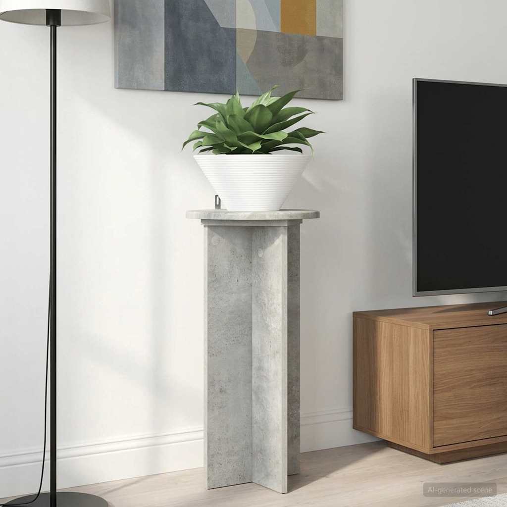 Stalak za biljke 2 pcs Betonska siva 29,5 x 29,5 x 60 cm