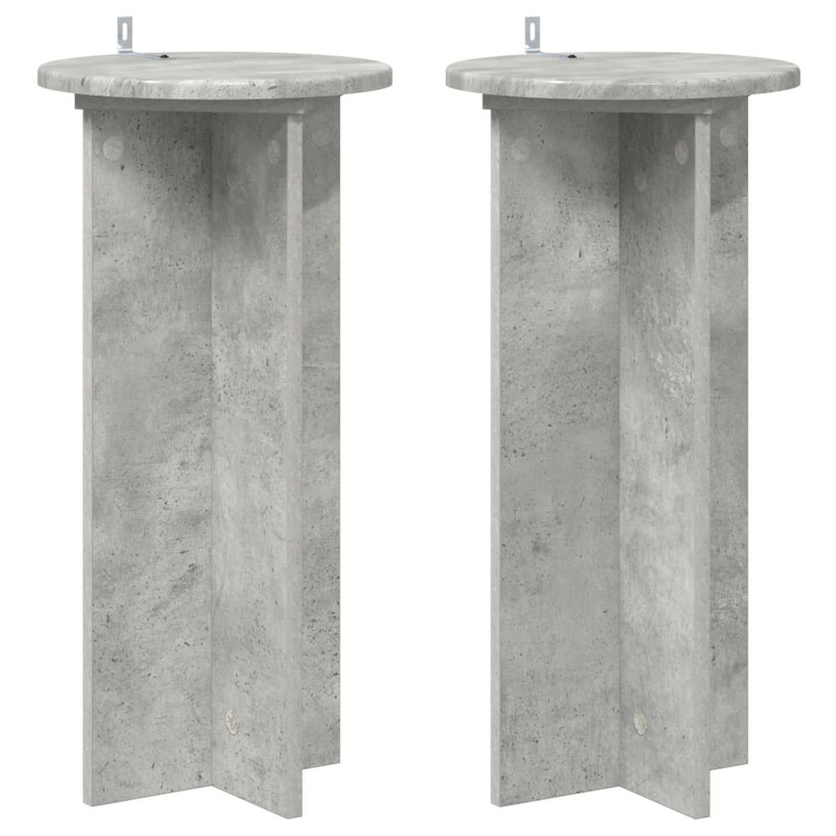 Stalak za biljke 2 pcs Betonska siva 29,5 x 29,5 x 60 cm