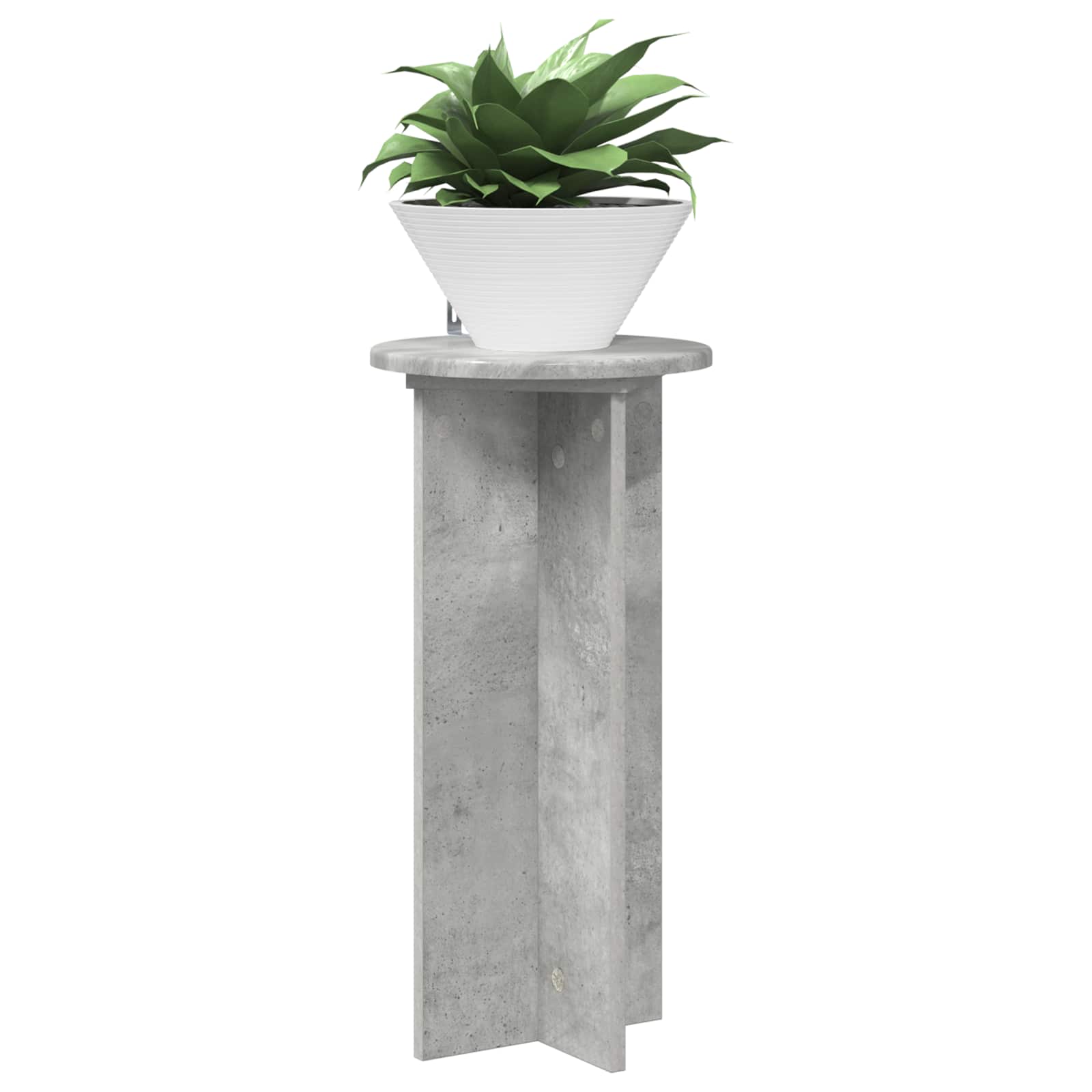 Stalak za biljke 2 pcs Betonska siva 29,5 x 29,5 x 60 cm