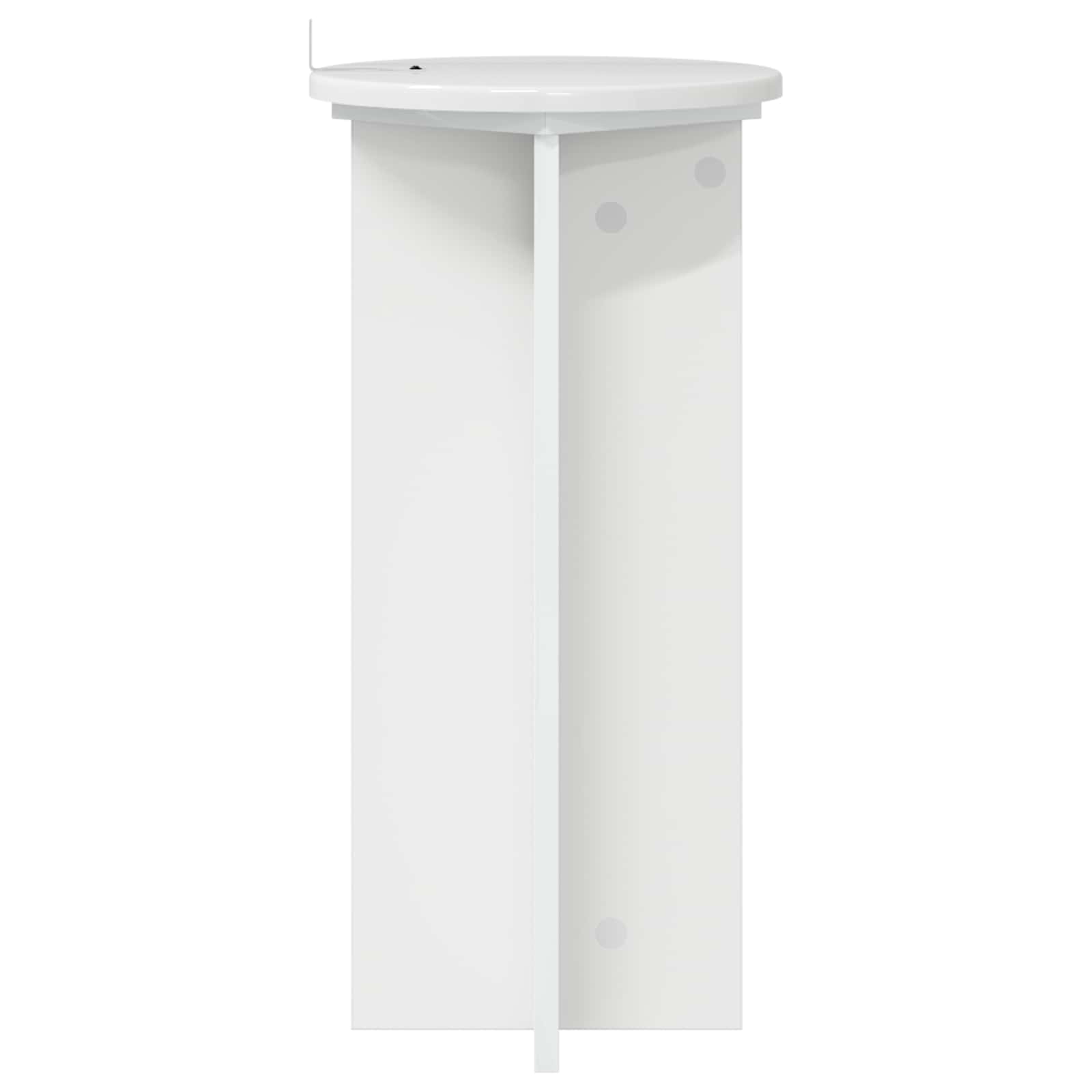 Stalak za biljke 2 pcs Bijela visokog sjaja 29,5 x 29,5 x 60 cm