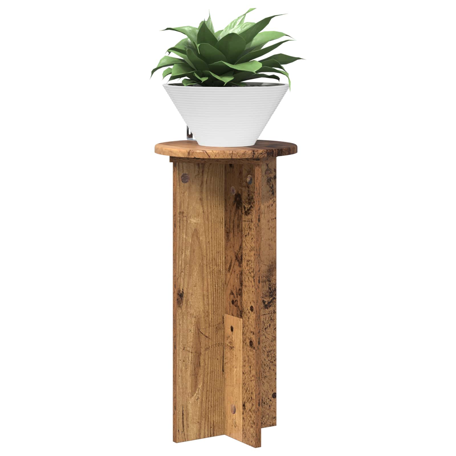 Stalak za biljke 2 pcs Staro drvo 29,5 x 29,5 x 60 cm