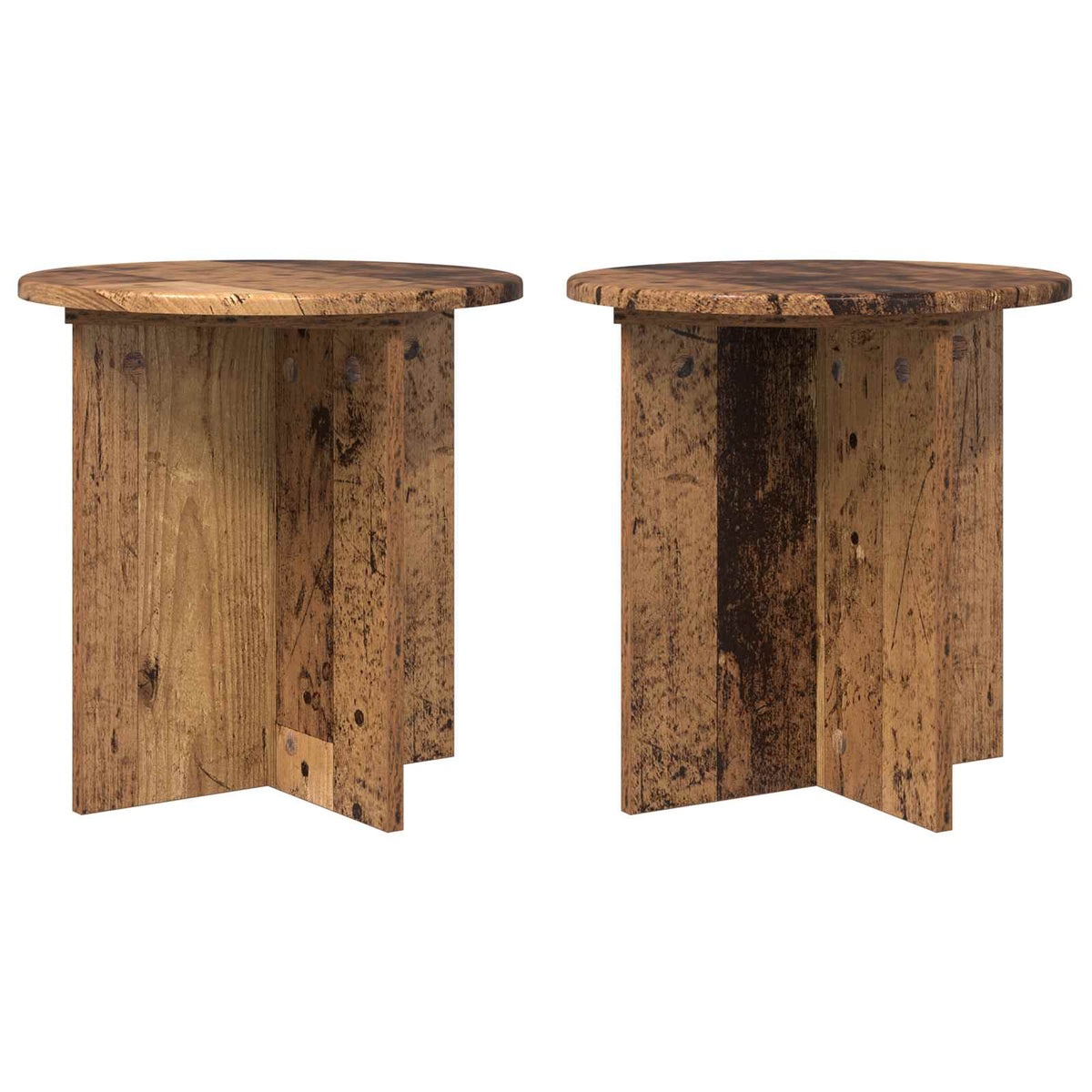 Stalak za biljke 2 pcs Staro drvo 40 x 40 x 40 cm