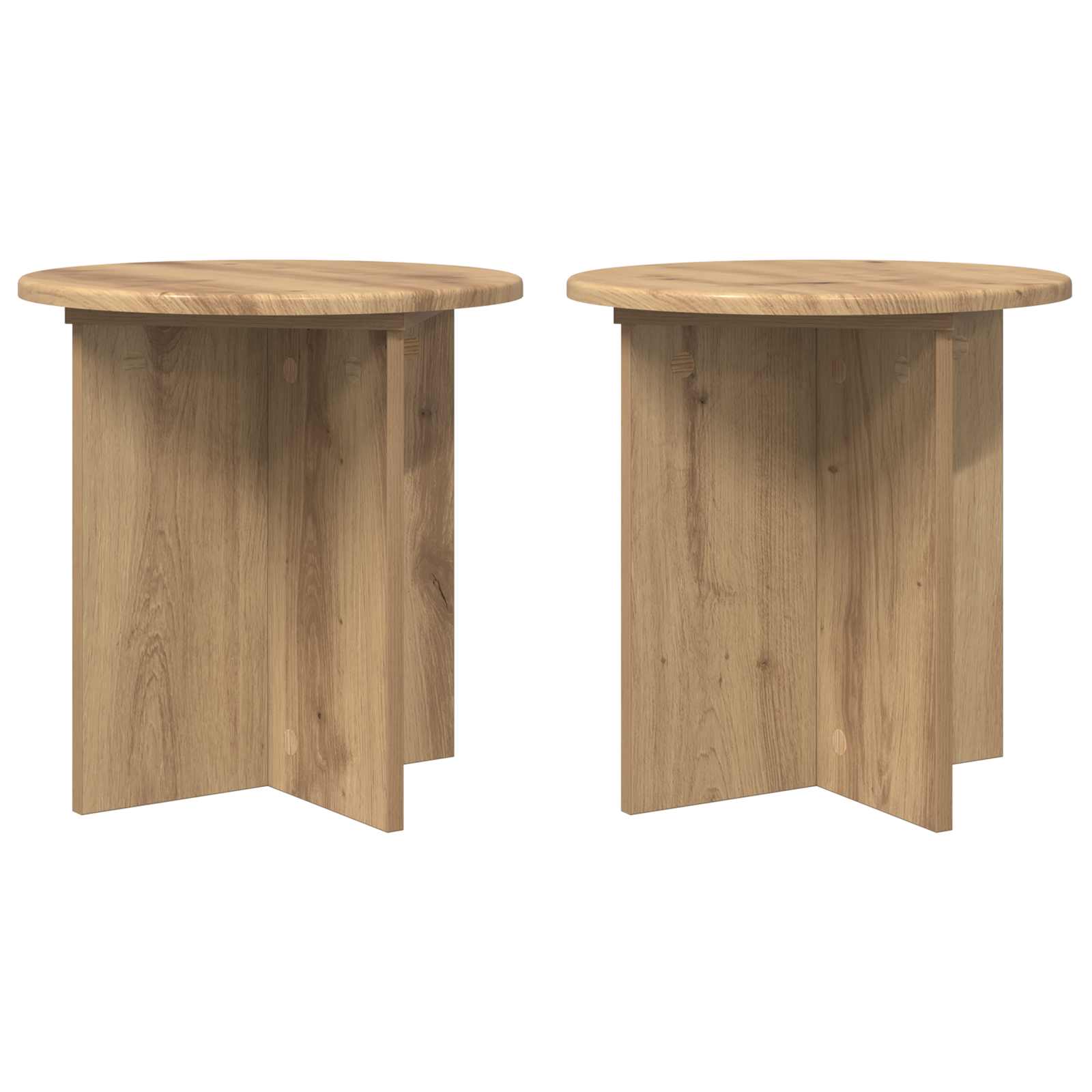 Stalak za biljke 2 pcs Hrast artisan 40 x 40 x 40 cm