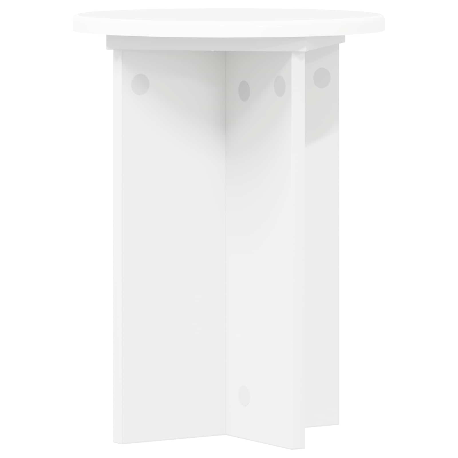 Stalak za biljke 2 pcs Bijela Ø29,5 x 40 cm Konstruirano drvo