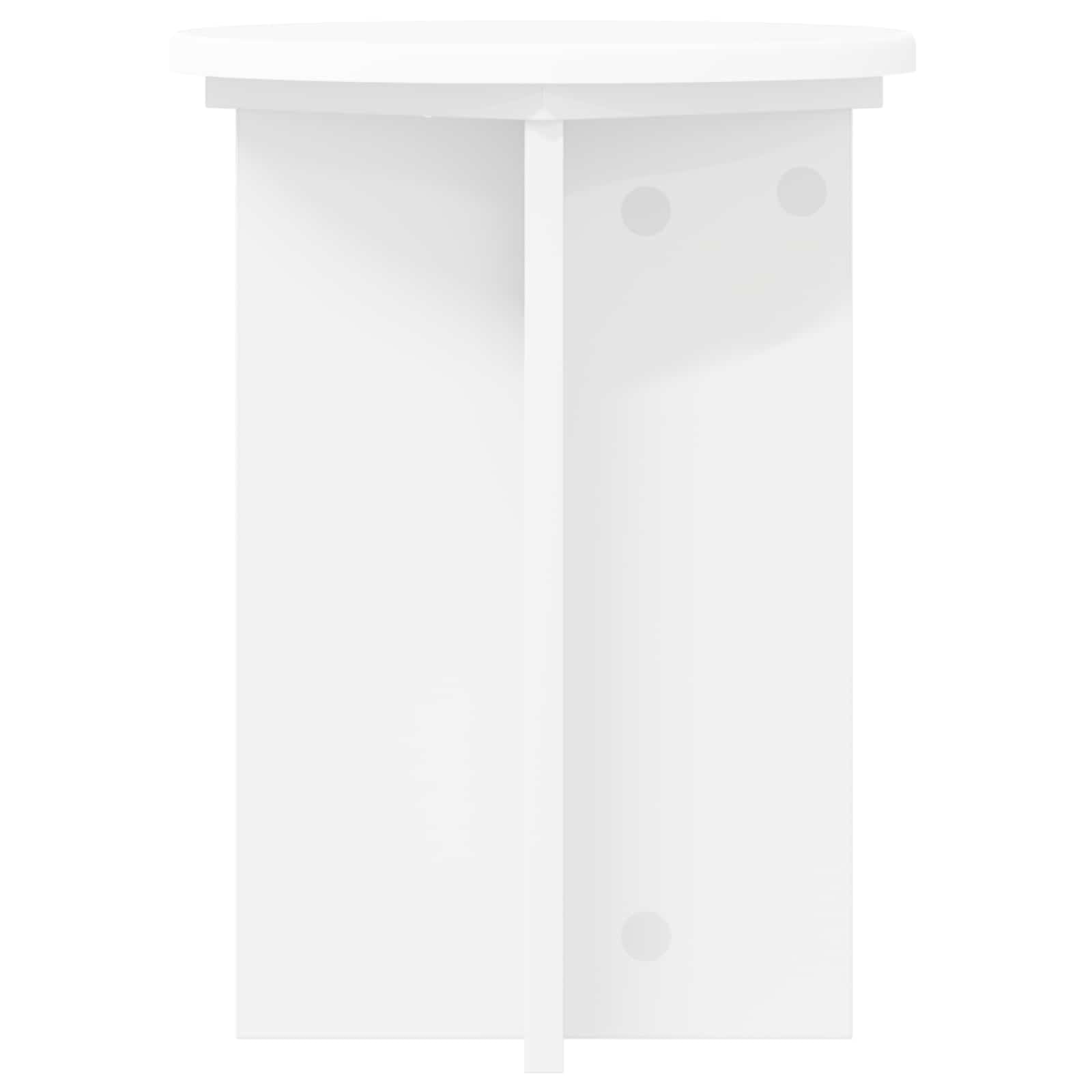 Stalak za biljke 2 pcs Bijela Ø29,5 x 40 cm Konstruirano drvo