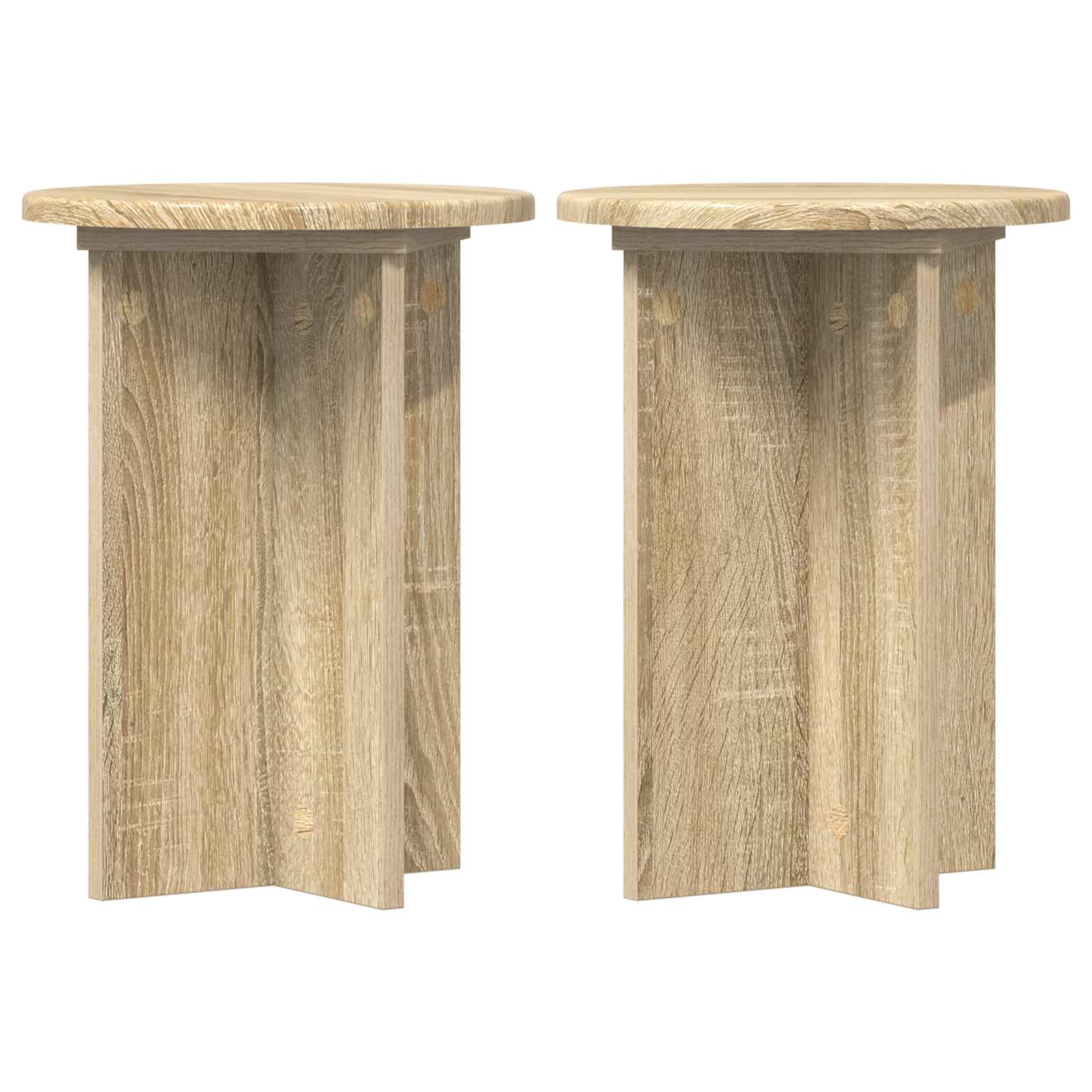 Stalak za biljke 2 pcs Hrast sonoma Ø29,5 x 40 cm