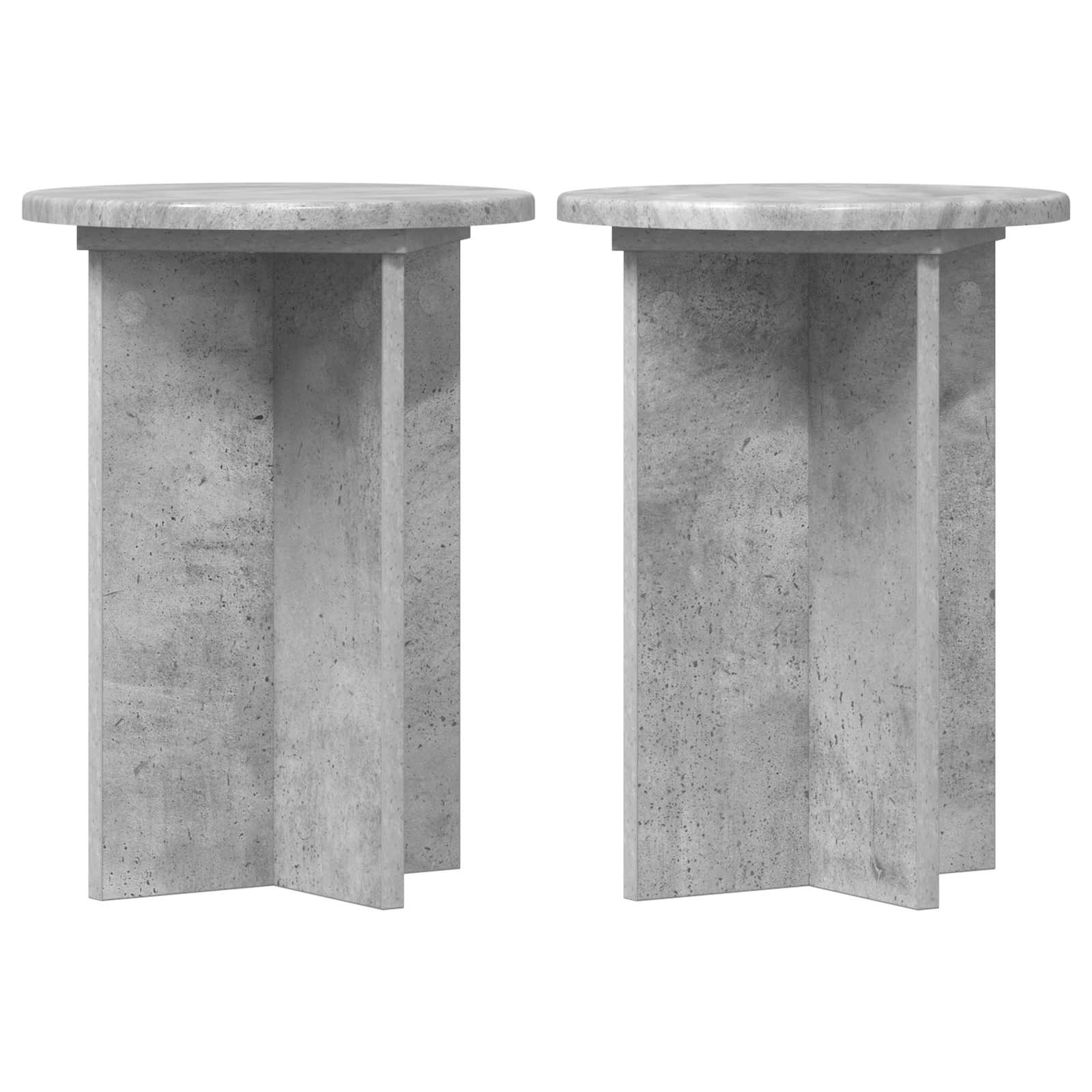 Stalak za biljke 2 pcs Betonska siva Ø29,5 x 40 cm