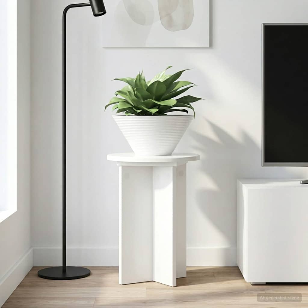 Stalak za biljke 2 pcs Bijela visokog sjaja Ø29,5 x 40 cm