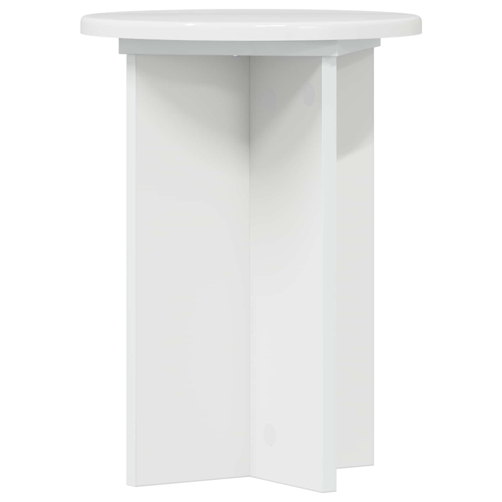 Stalak za biljke 2 pcs Bijela visokog sjaja Ø29,5 x 40 cm