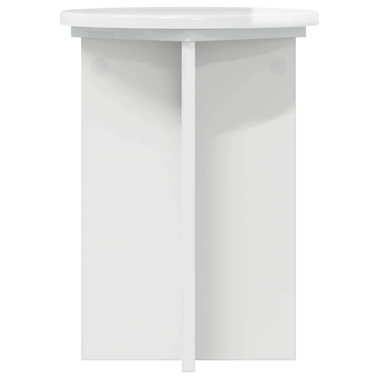 Stalak za biljke 2 pcs Bijela visokog sjaja Ø29,5 x 40 cm