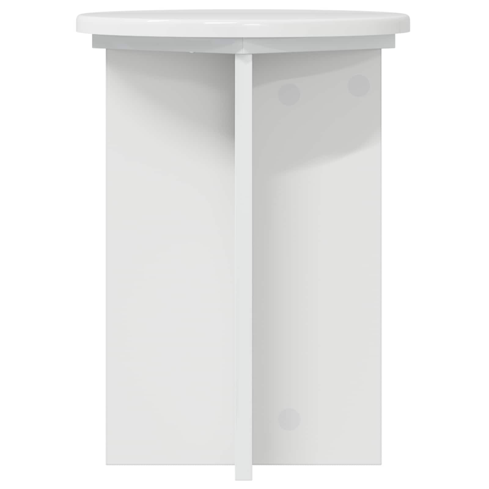 Stalak za biljke 2 pcs Bijela visokog sjaja Ø29,5 x 40 cm
