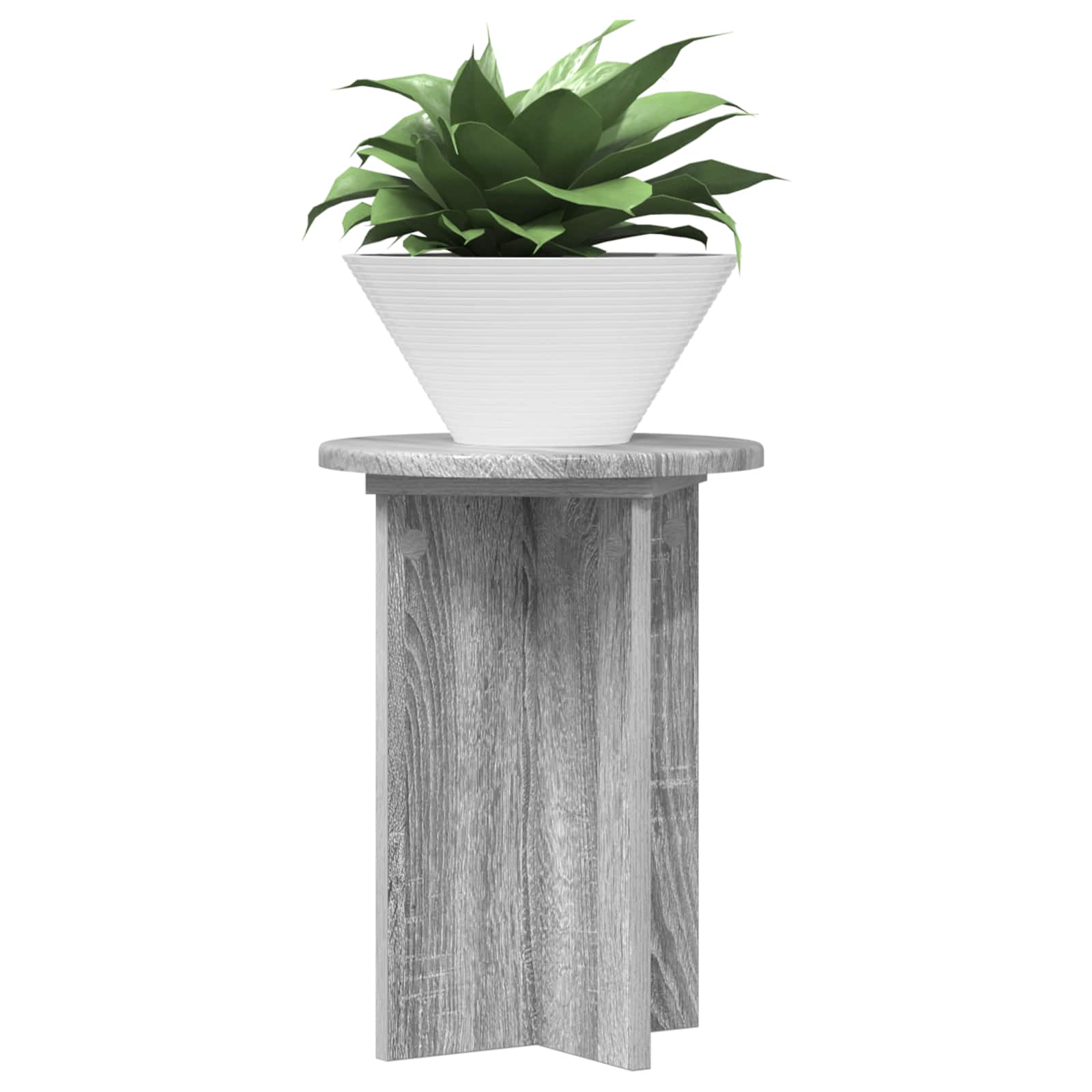 Stalak za biljke 2 pcs Siva sonoma Ø29,5 x 40 cm