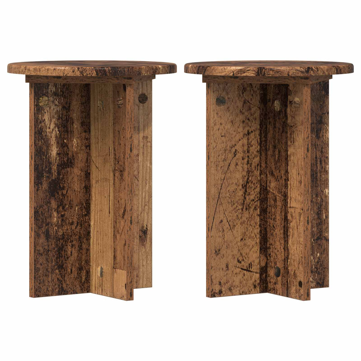 Stalak za biljke 2 pcs Staro drvo Ø29,5 x 40 cm