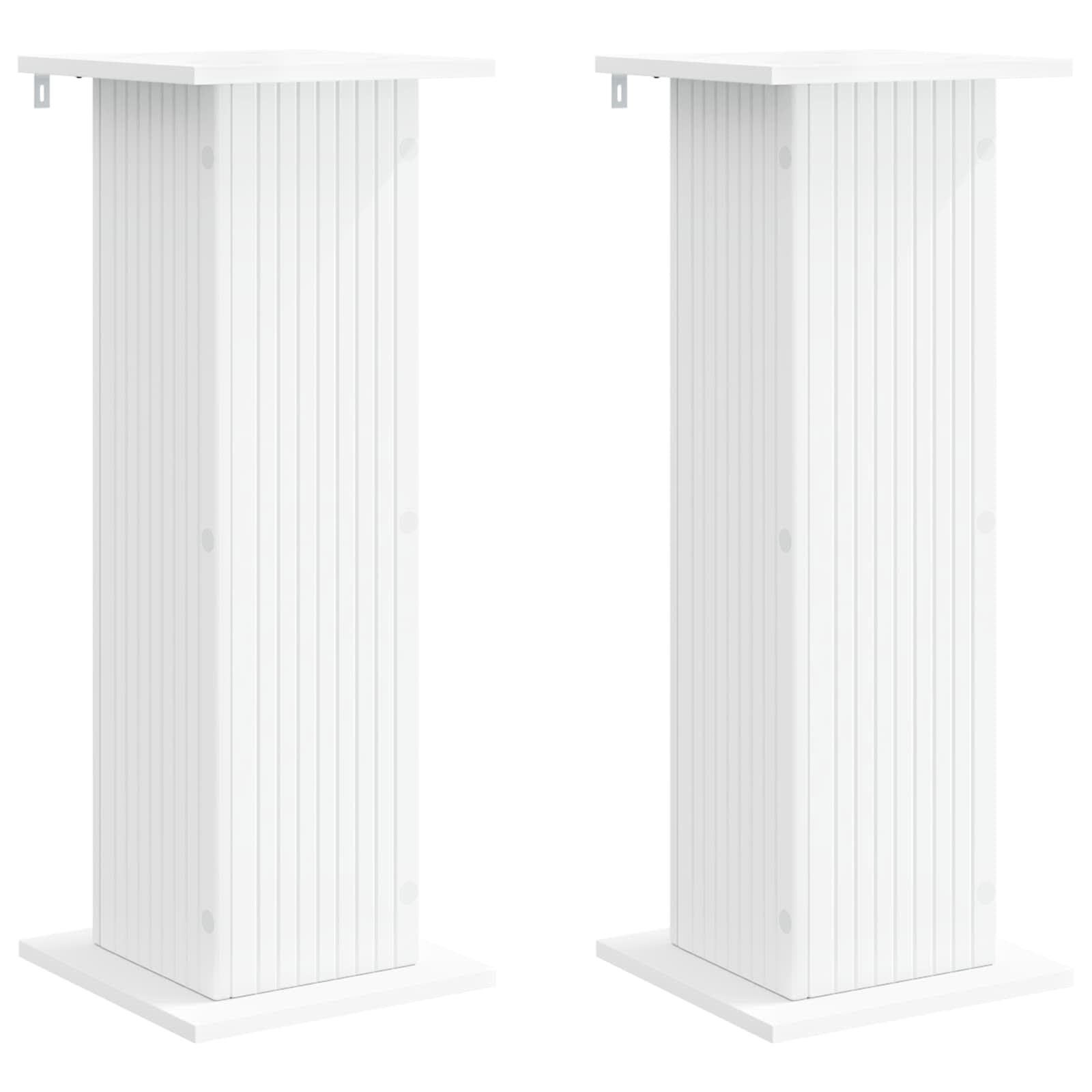 Stalak za biljke 2 pcs Bijela 30,5 x 30 x 80,5 cm