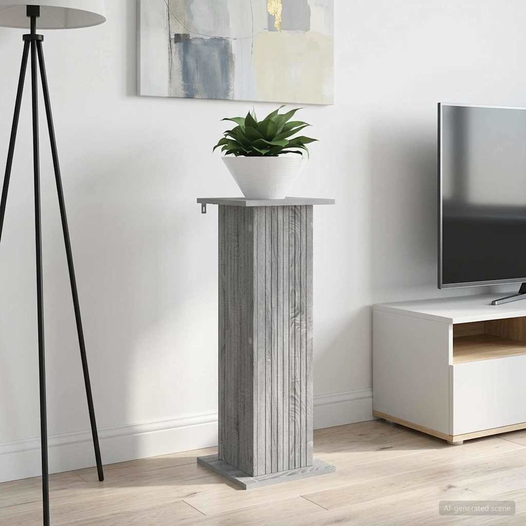 Stalak za biljke 2 pcs Siva sonoma 30,5 x 30 x 80,5 cm