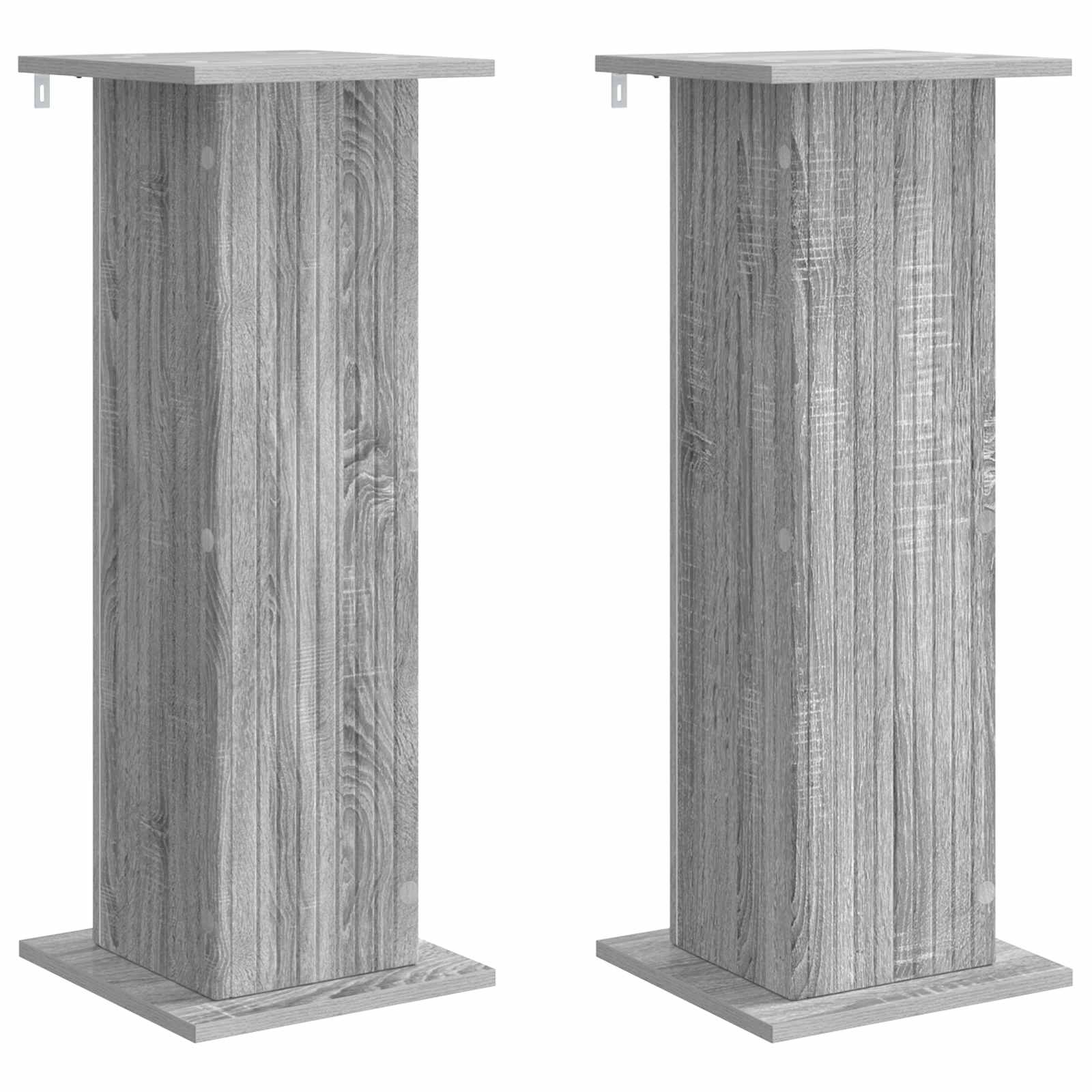 Stalak za biljke 2 pcs Siva sonoma 30,5 x 30 x 80,5 cm
