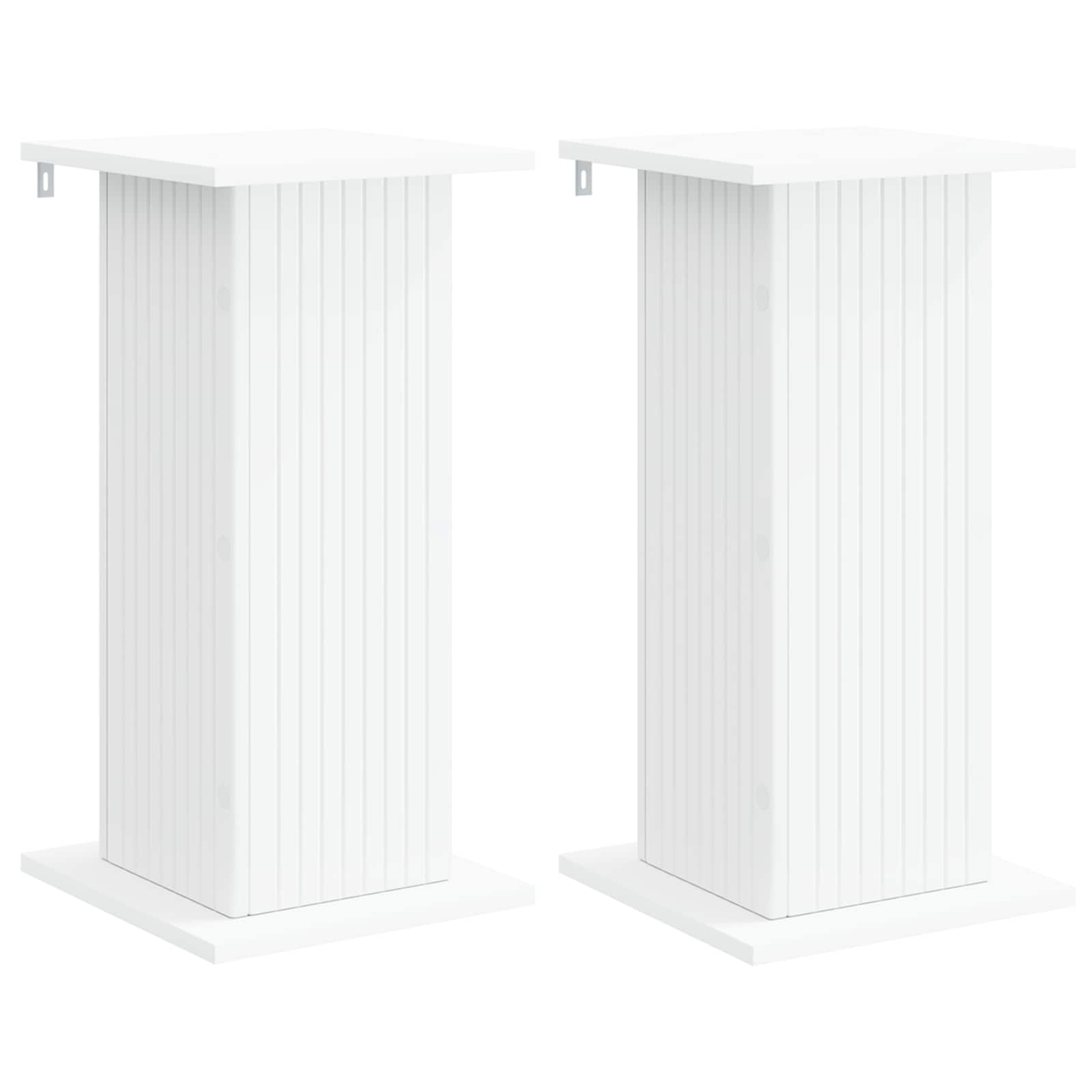 Stalak za biljke 2 pcs Bijela 30,5 x 30 x 60,5 cm
