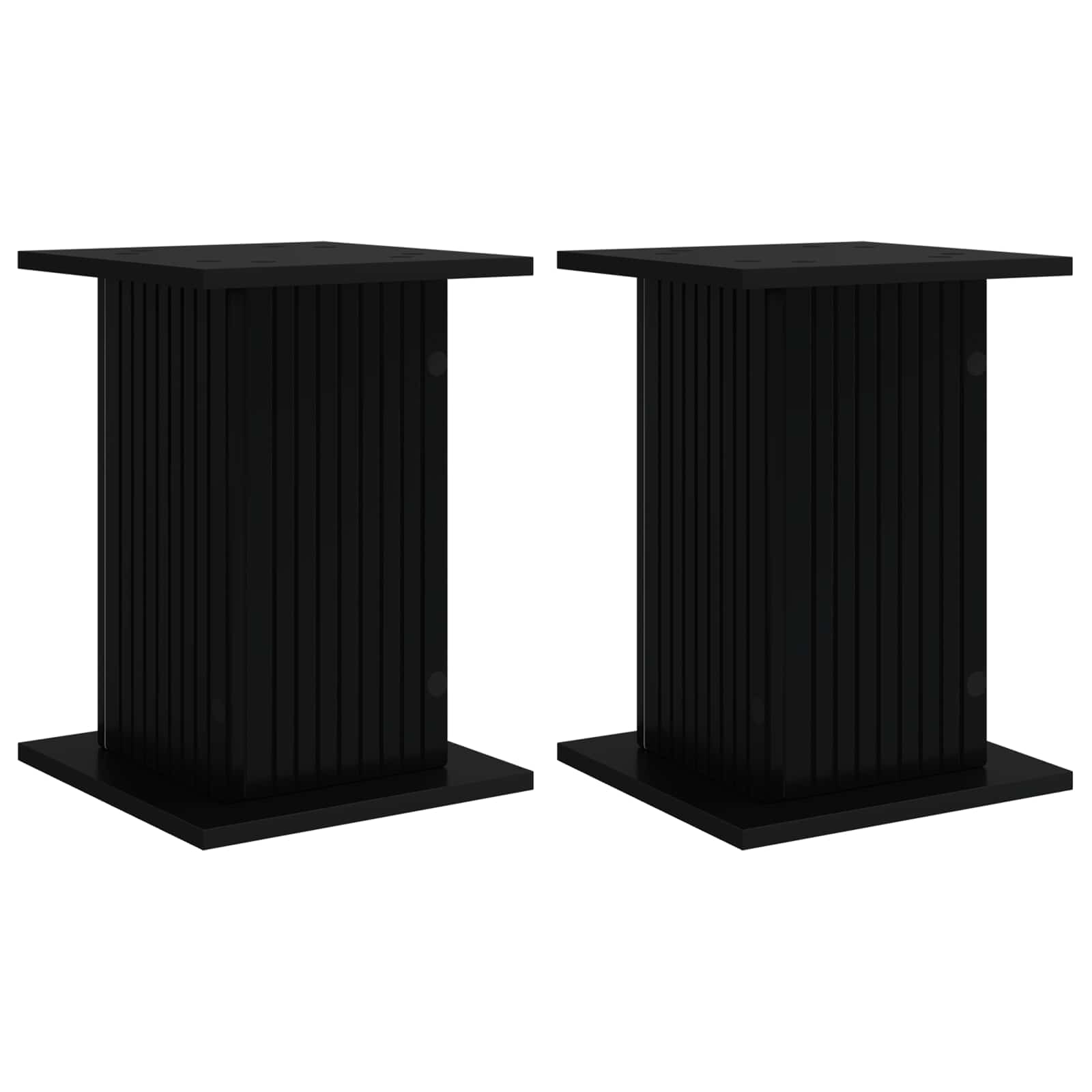 Stalak za biljke 2 pcs Crna 30,5 x 30 x 43 cm Konstruirano drvo