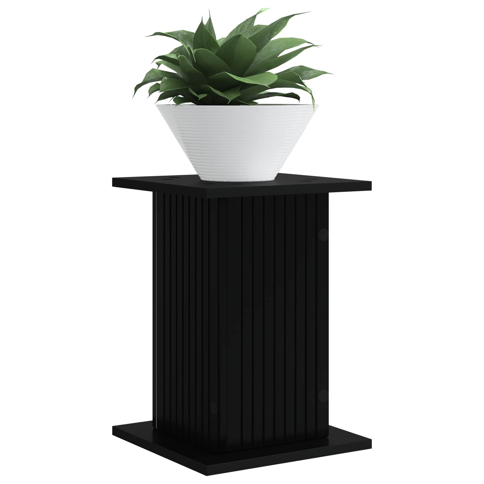 Stalak za biljke 2 pcs Crna 30,5 x 30 x 43 cm Konstruirano drvo