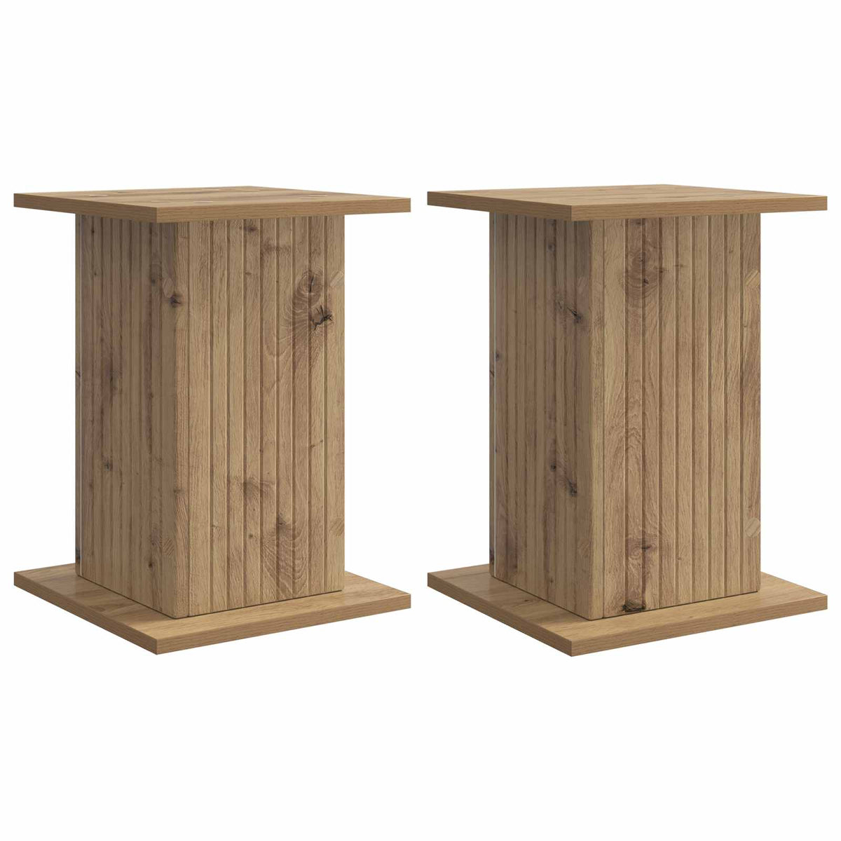 Stalak za biljke 2 pcs Hrast artisan 30,5 x 30 x 43 cm