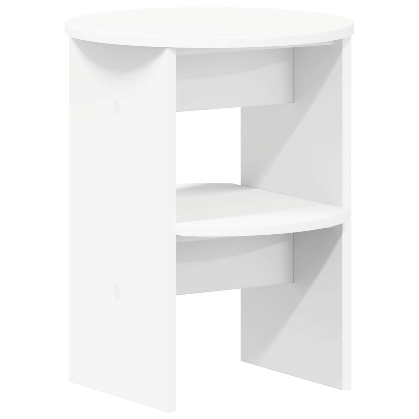 Pomoćni ormarić 2 pcs Bijeli Ø40 x 50 cm Konstrukcijsko drvo