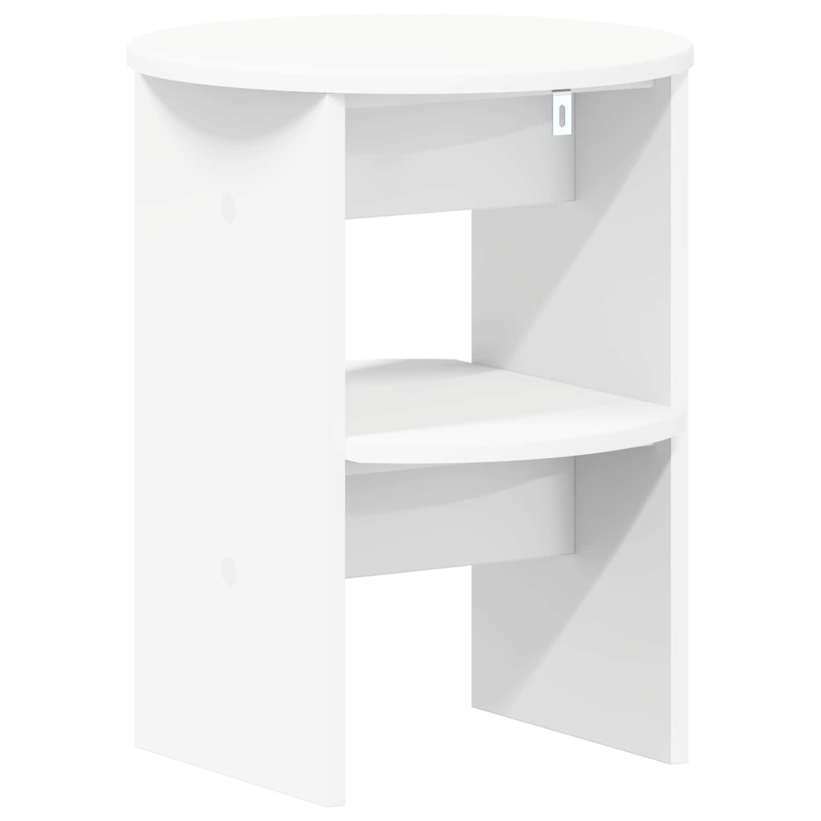 Pomoćni ormarić 2 pcs Bijeli Ø40 x 50 cm Konstrukcijsko drvo