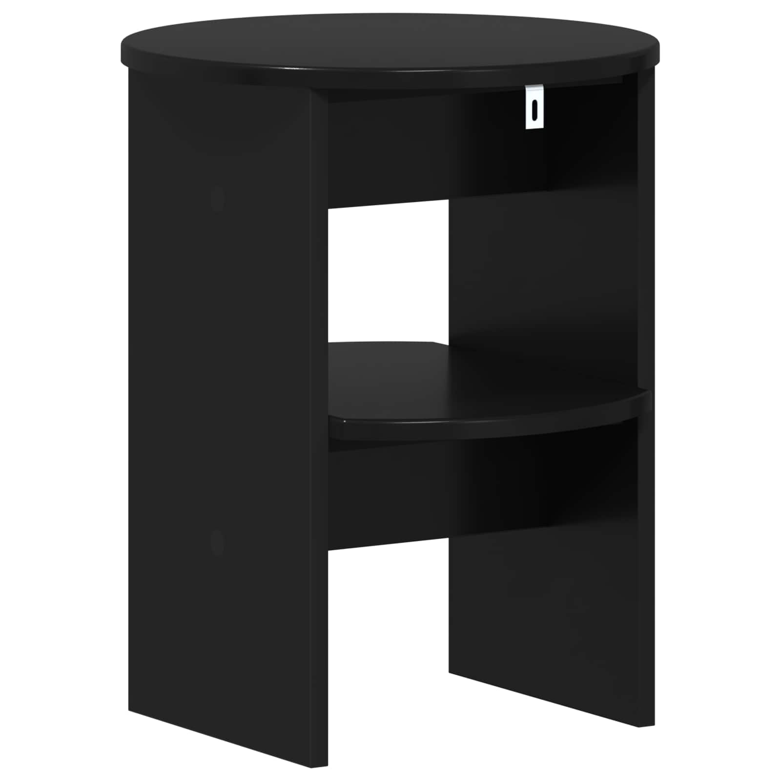 Pomoćni ormarić 2 pcs Crna Ø40 x 50 cm Konstrukcijsko drvo