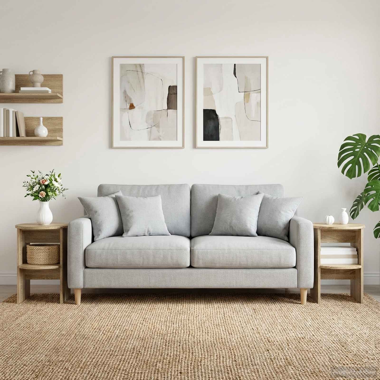 Pomoćni ormarić 2 pcs Sonoma hrast Ø40 x 50 cm