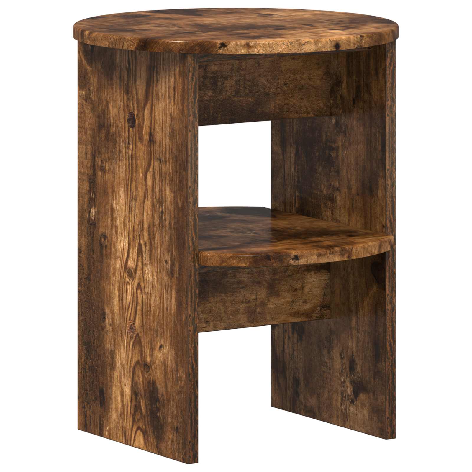Pomoćni ormarić 2 pcs Dimljeni Hrast Ø40 x 50 cm