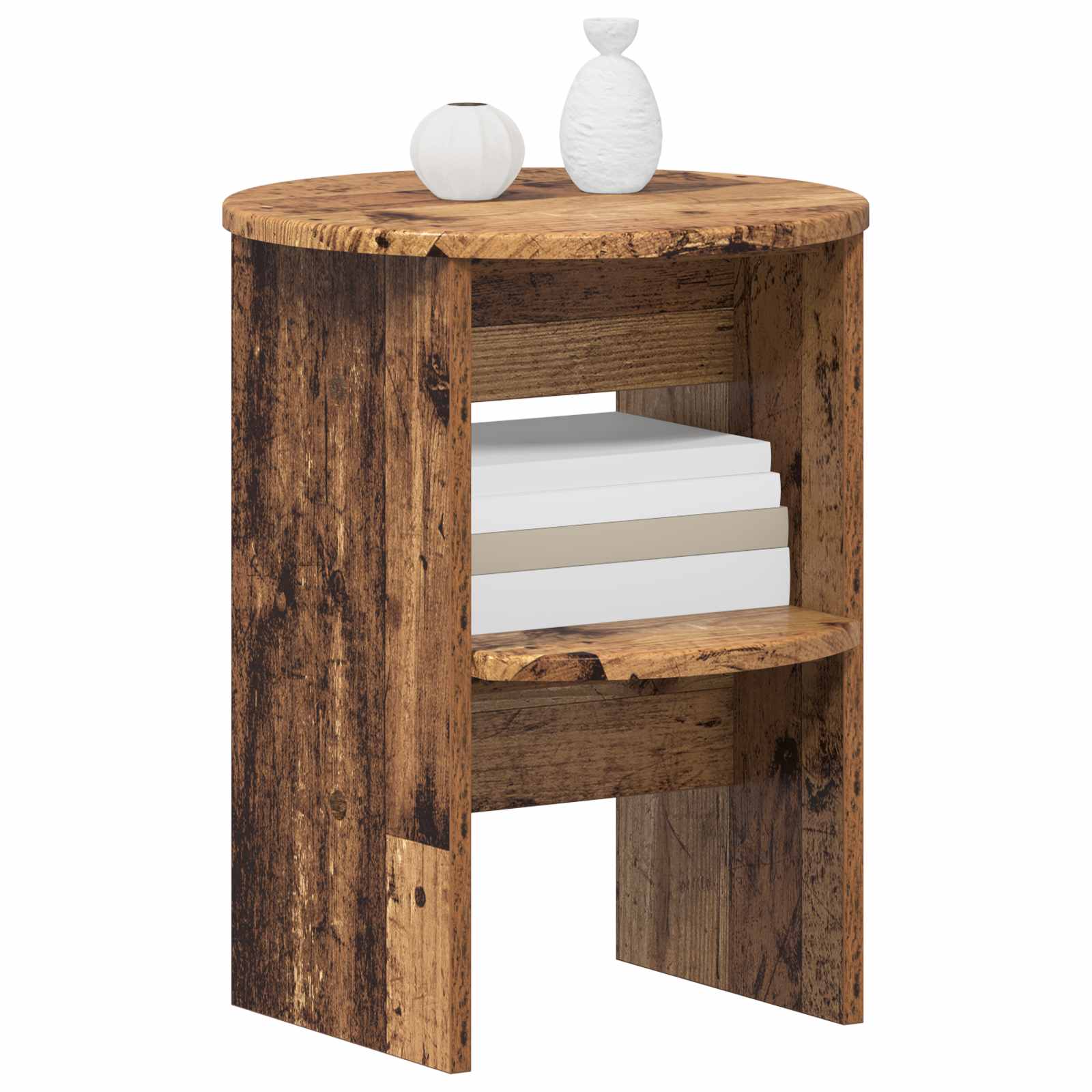 Pomoćni ormarić 2 pcs Staro drvo Ø40 x 50 cm