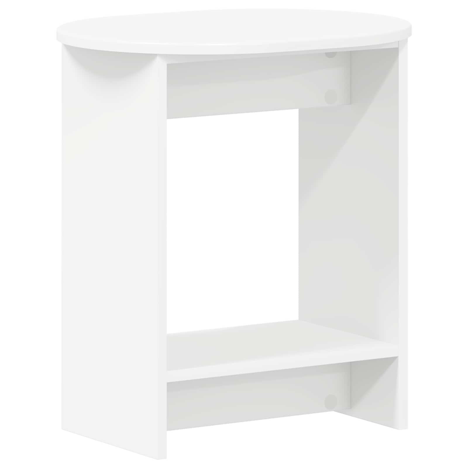 Bocni stol Bijela 50 x 39,5 x 55 cm Konstruirano drvo