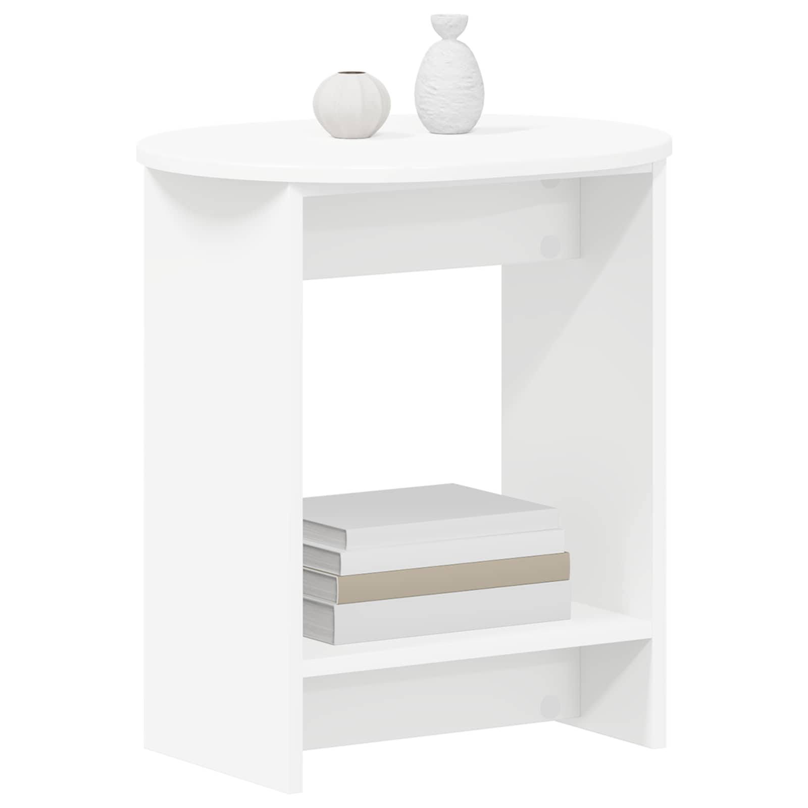 Bocni stol Bijela 50 x 39,5 x 55 cm Konstruirano drvo