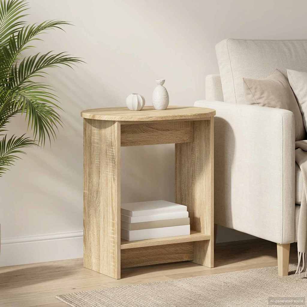 Bocni stol Hrast sonoma 50 x 39,5 x 55 cm Konstruirano drvo