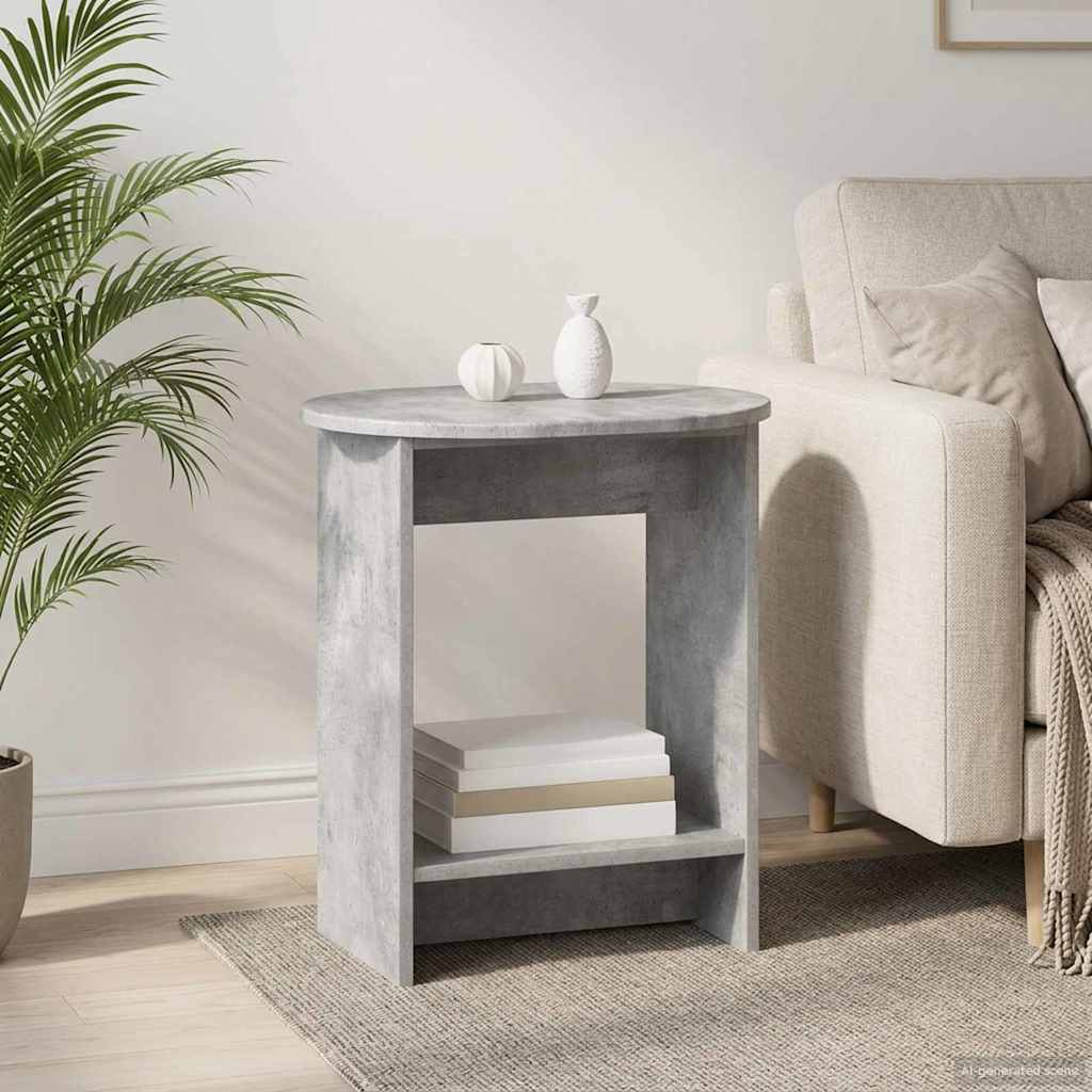 Bocni stol Betonska siva 50 x 39,5 x 55 cm Konstruirano drvo