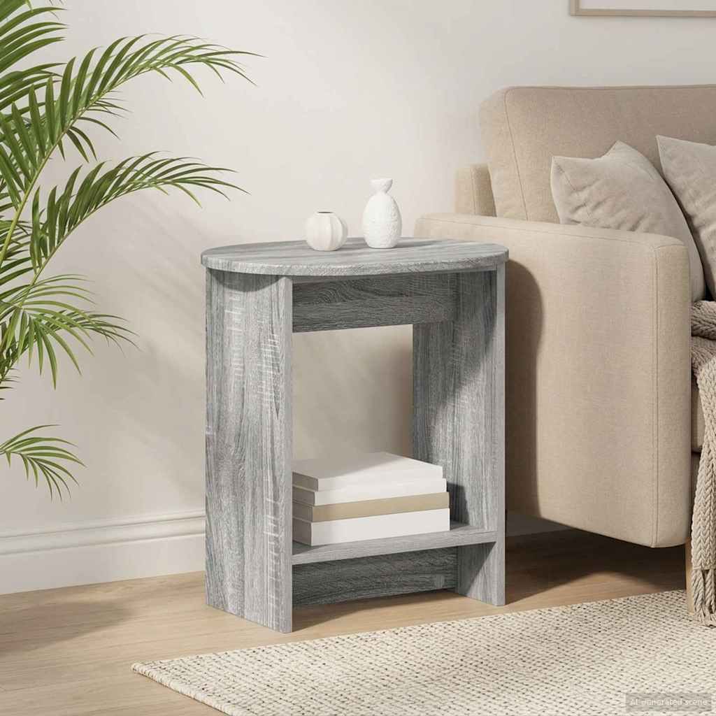 Bocni stol Siva sonoma 50 x 39,5 x 55 cm Konstruirano drvo