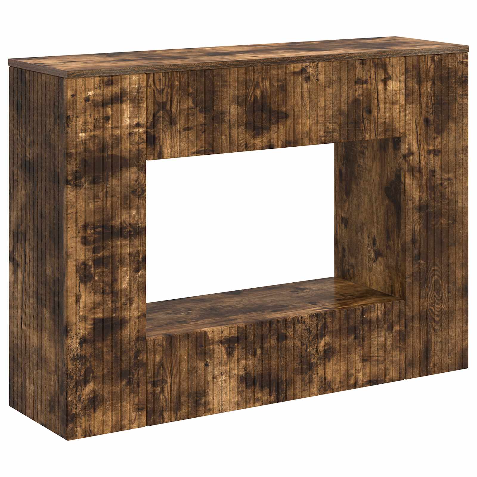 Konzolna stolica Prugasti Dimljeni Hrast 101 x 29 x 74 cm
