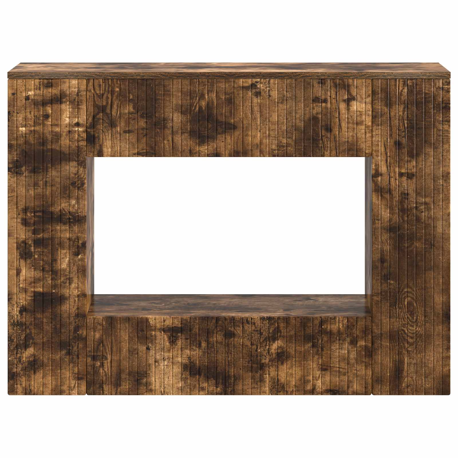 Konzolna stolica Prugasti Dimljeni Hrast 101 x 29 x 74 cm
