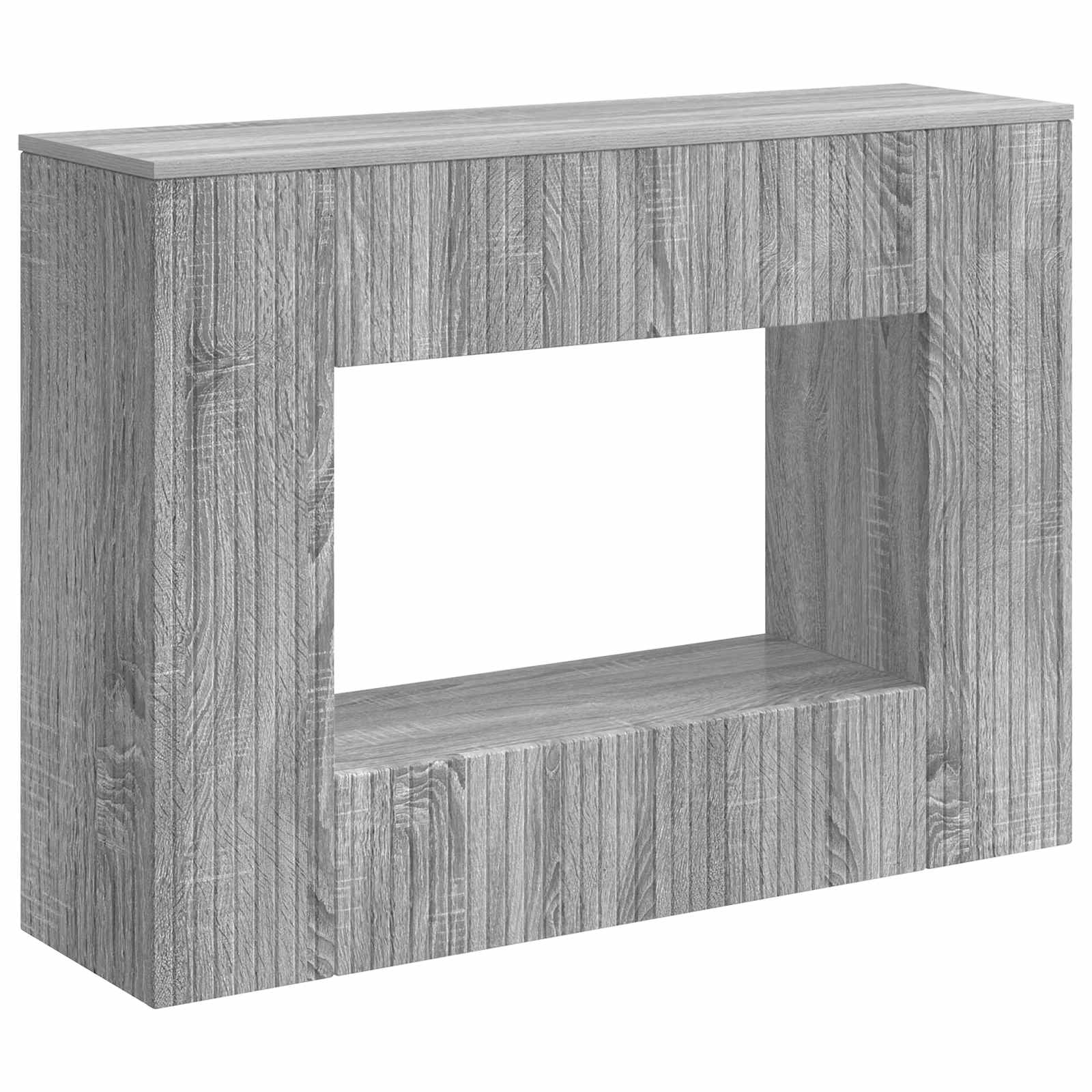 Konzolna stolica Prugasti Sivi Sonoma 101 x 29 x 74 cm